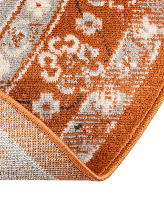 Terracotta 6' 1 x 9' Charlotte Oval Area Rug 100% Polypropylene With Jute Backing Traditional Classical Durable Carpet for Living Dining Office Rooms for Sale at Rug Engine