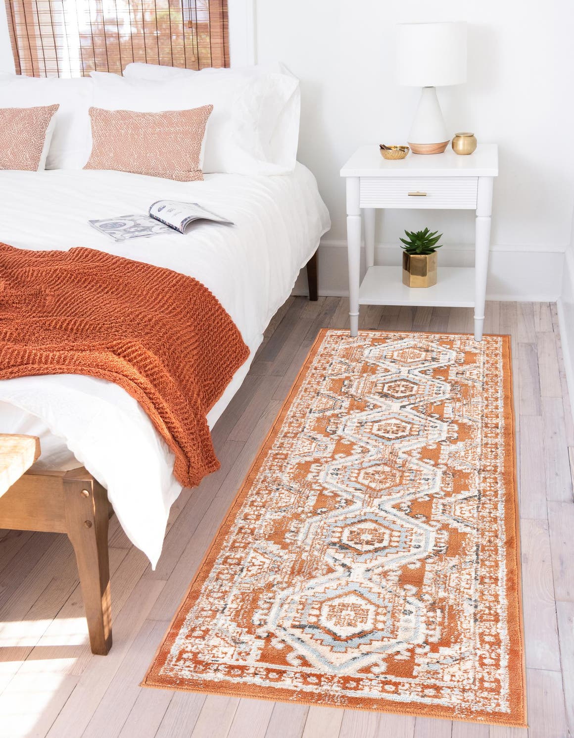 Terracotta 2' x 9' 10 Charlotte Runner Area Rug 100% Polypropylene With Jute Backing Traditional Classical Durable Carpet for Living Dining Office Rooms for Sale at Rug Engine