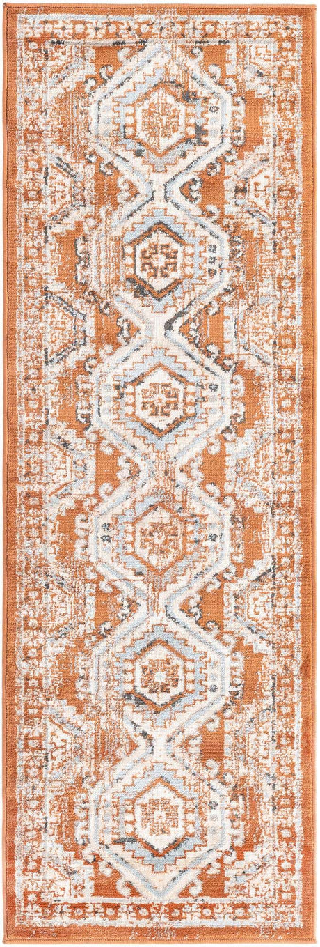 Terracotta 2' x 6' 1 Charlotte Runner Area Rug 100% Polypropylene With Jute Backing Traditional Classical Durable Carpet for Living Dining Office Rooms for Sale at Rug Engine