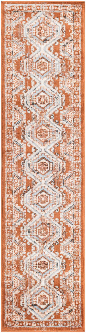 Terracotta 2' x 8' Charlotte Runner Area Rug 100% Polypropylene With Jute Backing Traditional Classical Durable Carpet for Living Dining Office Rooms for Sale at Rug Engine