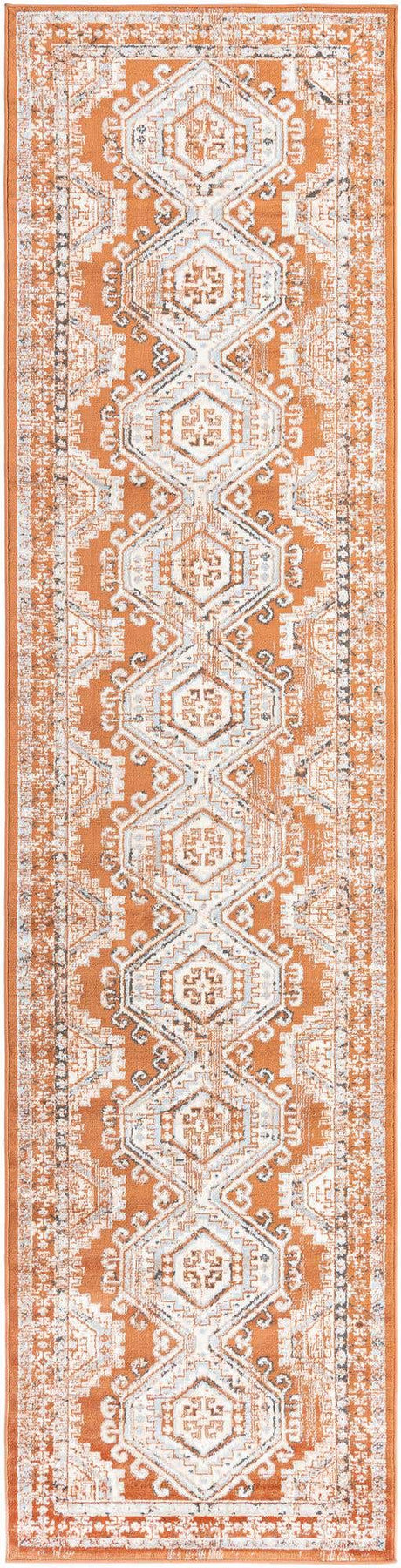 Terracotta 3' 1 x 13' 1 Charlotte Runner Area Rug 100% Polypropylene With Jute Backing Traditional Classical Durable Carpet for Living Dining Office Rooms for Sale at Rug Engine