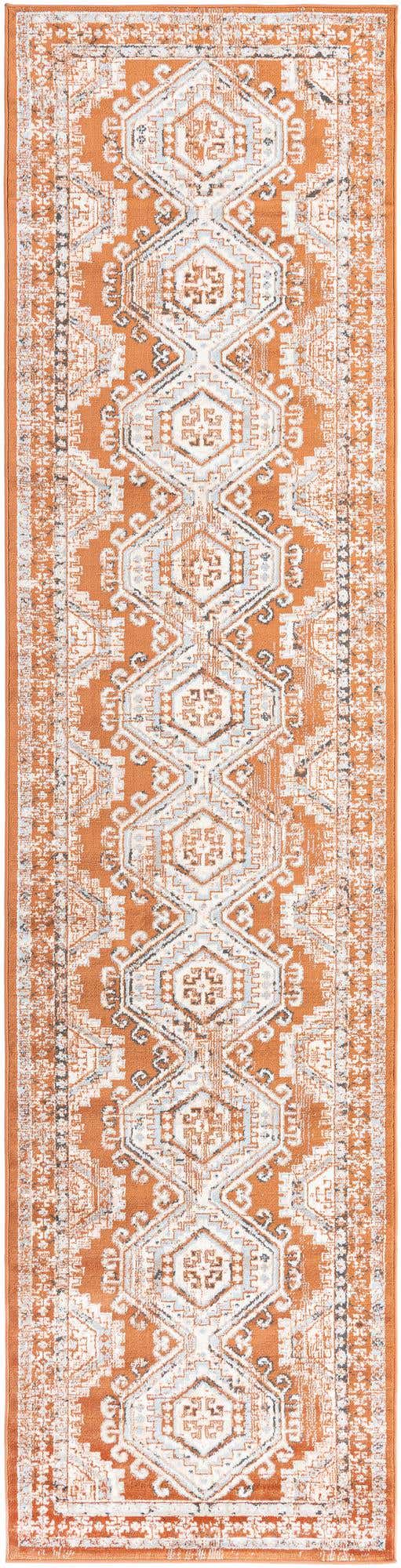 Terracotta 3' 1 x 13' 1 Charlotte Runner Area Rug 100% Polypropylene With Jute Backing Traditional Classical Durable Carpet for Living Dining Office Rooms for Sale at Rug Engine