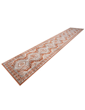 Terracotta 3' 1 x 16' 5 Charlotte Runner Area Rug 100% Polypropylene With Jute Backing Traditional Classical Durable Carpet for Living Dining Office Rooms for Sale at Rug Engine