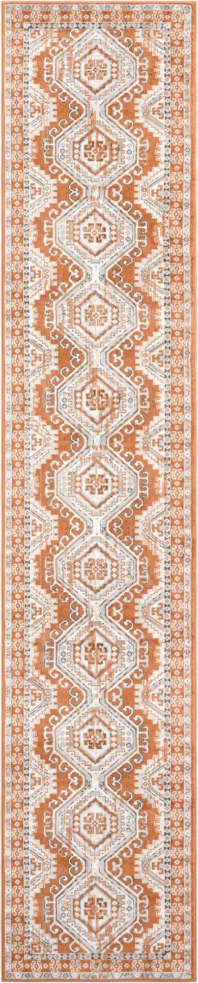 Terracotta 3' 1 x 16' 5 Charlotte Runner Area Rug 100% Polypropylene With Jute Backing Traditional Classical Durable Carpet for Living Dining Office Rooms for Sale at Rug Engine
