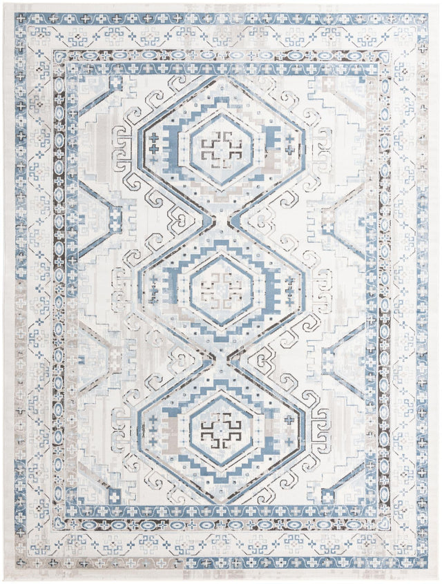 Gray Blue 10' x 13' Charlotte Rectangle Area Rug 100% Polypropylene With Jute Backing Traditional Classical Durable Carpet for Living Dining Office Rooms for Sale at Rug Engine