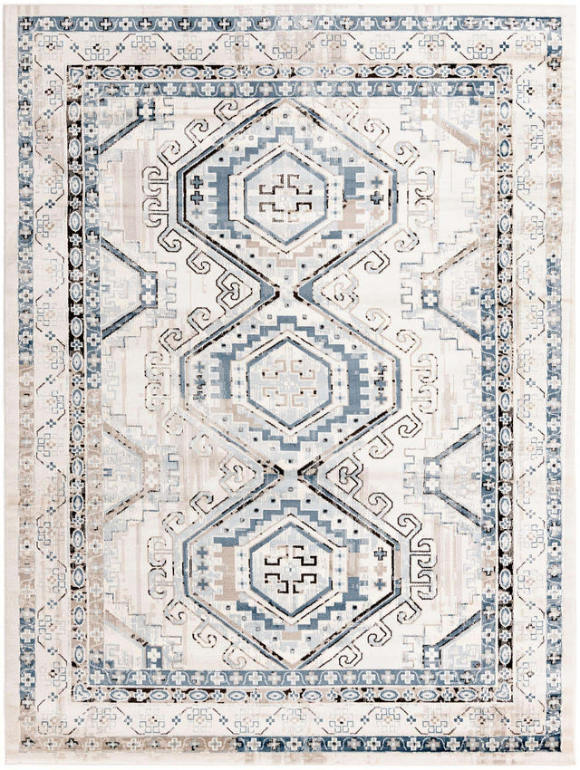 Gray Blue 9' x 12' Charlotte Rectangle Area Rug 100% Polypropylene With Jute Backing Traditional Classical Durable Carpet for Living Dining Office Rooms for Sale at Rug Engine