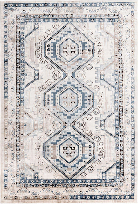Gray Blue 6' 1 x 9' Charlotte Rectangle Area Rug 100% Polypropylene With Jute Backing Traditional Classical Durable Carpet for Living Dining Office Rooms for Sale at Rug Engine