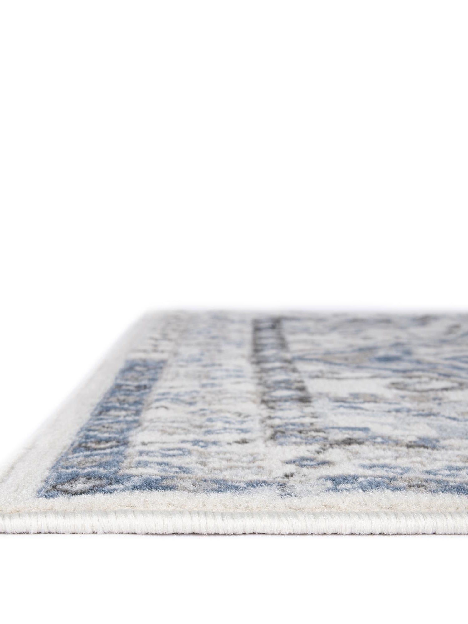 Gray Blue 5' 3 x 8' Charlotte Rectangle Area Rug 100% Polypropylene With Jute Backing Traditional Classical Durable Carpet for Living Dining Office Rooms for Sale at Rug Engine