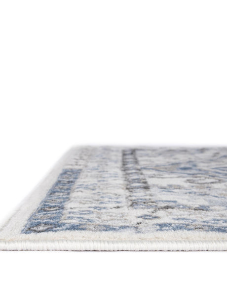 Gray Blue 5' 3 x 8' Charlotte Rectangle Area Rug 100% Polypropylene With Jute Backing Traditional Classical Durable Carpet for Living Dining Office Rooms for Sale at Rug Engine