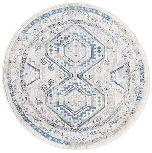 Gray Blue 3' 1 x 3' 1 Charlotte Round Area Rug 100% Polypropylene With Jute Backing Traditional Classical Durable Carpet for Living Dining Office Rooms for Sale at Rug Engine