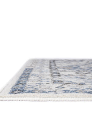 Gray Blue 7' 10 x 7' 10 Charlotte Square Area Rug 100% Polypropylene With Jute Backing Traditional Classical Durable Carpet for Living Dining Office Rooms for Sale at Rug Engine