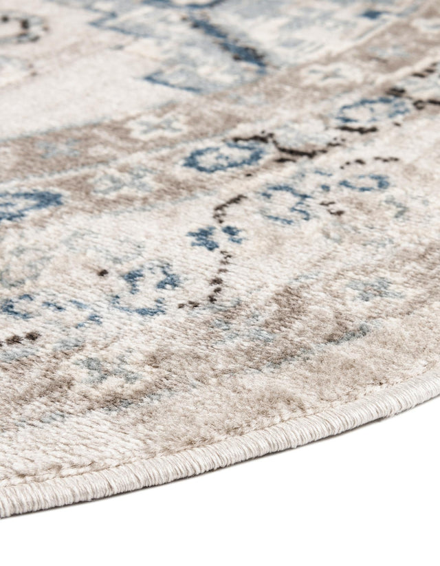 Gray Blue 7' 10 x 10' Charlotte Oval Area Rug 100% Polypropylene With Jute Backing Traditional Classical Durable Carpet for Living Dining Office Rooms for Sale at Rug Engine