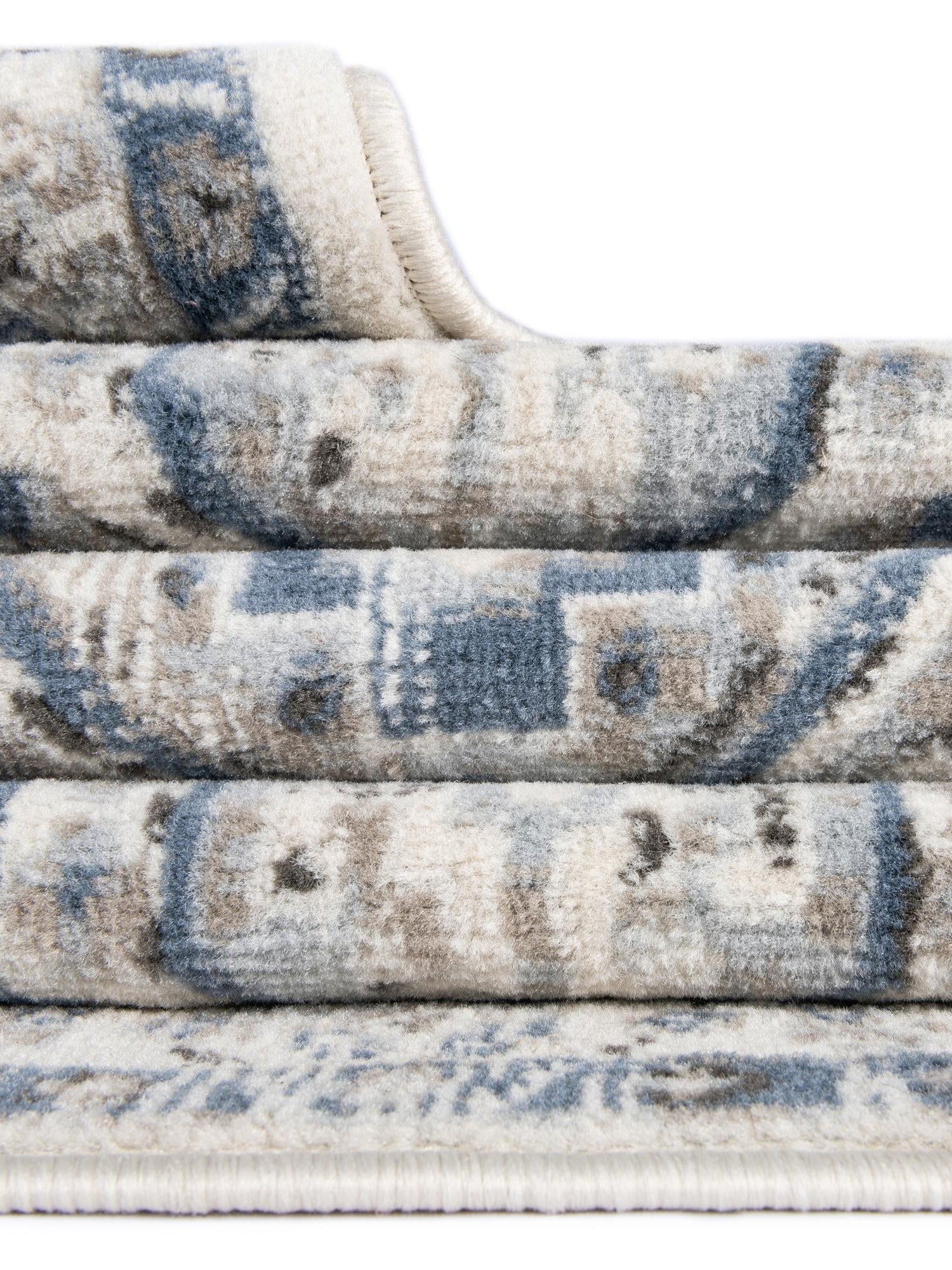 Gray Blue 7' 10 x 10' Charlotte Oval Area Rug 100% Polypropylene With Jute Backing Traditional Classical Durable Carpet for Living Dining Office Rooms for Sale at Rug Engine