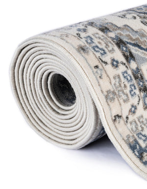 Gray Blue 7' 10 x 7' 10 Charlotte Octagon Area Rug 100% Polypropylene With Jute Backing Traditional Classical Durable Carpet for Living Dining Office Rooms for Sale at Rug Engine