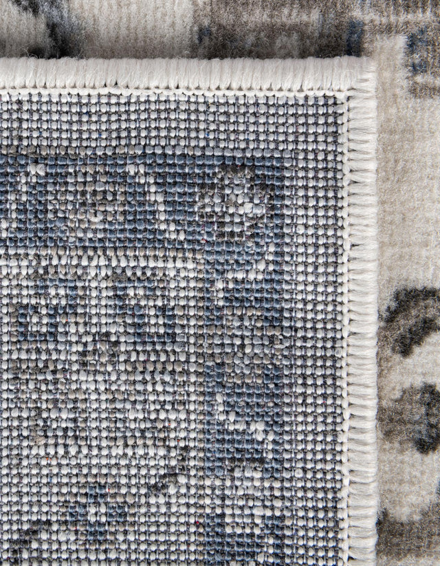 Gray Blue 2' x 6' 1 Charlotte Runner Area Rug 100% Polypropylene With Jute Backing Traditional Classical Durable Carpet for Living Dining Office Rooms for Sale at Rug Engine