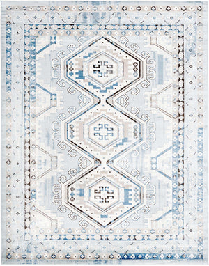 Aqua Blue 7' 10 x 10' Charlotte Rectangle Area Rug 100% Polypropylene With Jute Backing Traditional Classical Durable Carpet for Living Dining Office Rooms for Sale at Rug Engine