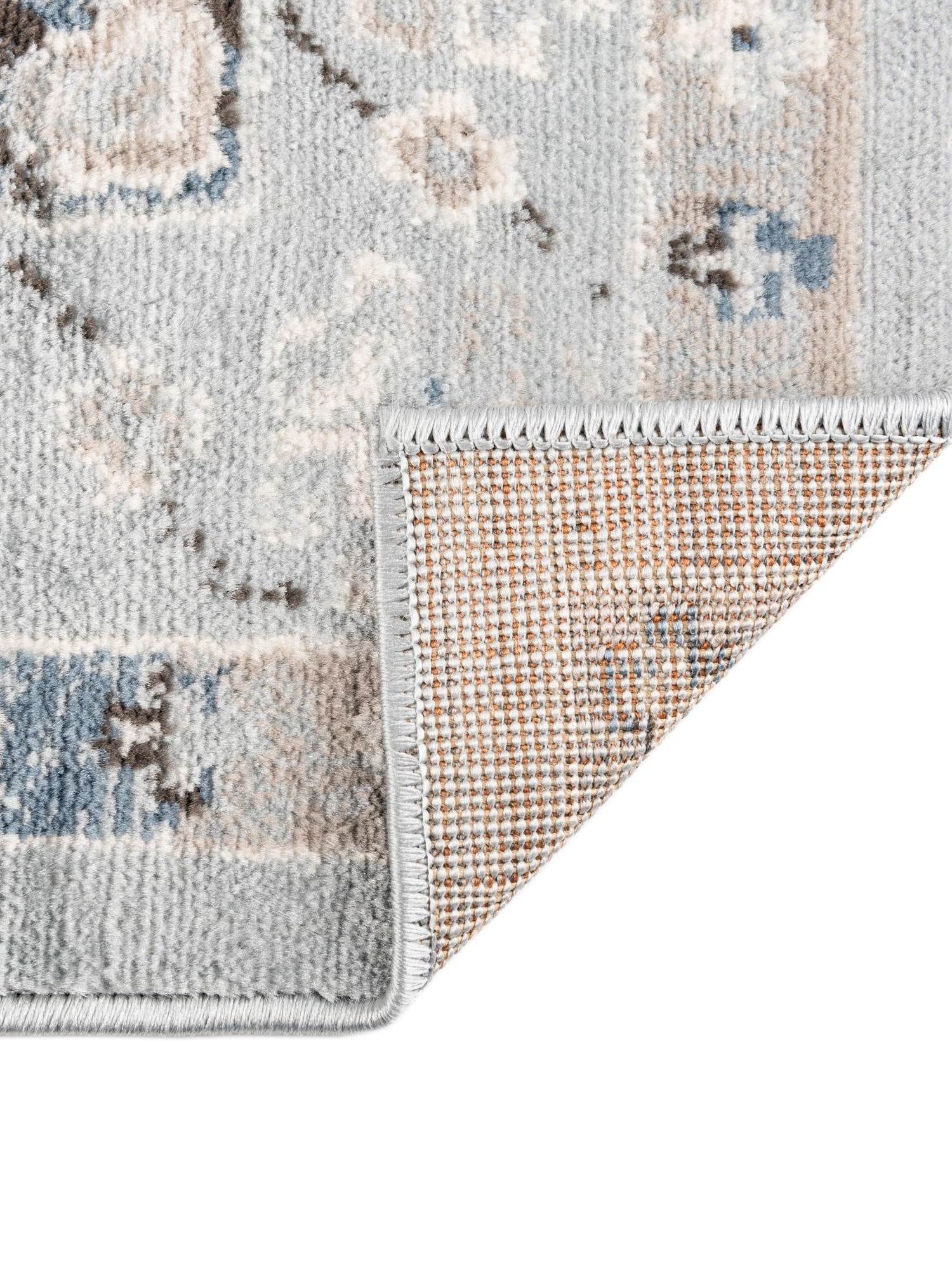 Aqua Blue 5' 3 x 8' Charlotte Rectangle Area Rug 100% Polypropylene With Jute Backing Traditional Classical Durable Carpet for Living Dining Office Rooms for Sale at Rug Engine