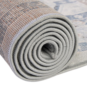 Aqua Blue 5' 3 x 8' Charlotte Rectangle Area Rug 100% Polypropylene With Jute Backing Traditional Classical Durable Carpet for Living Dining Office Rooms for Sale at Rug Engine
