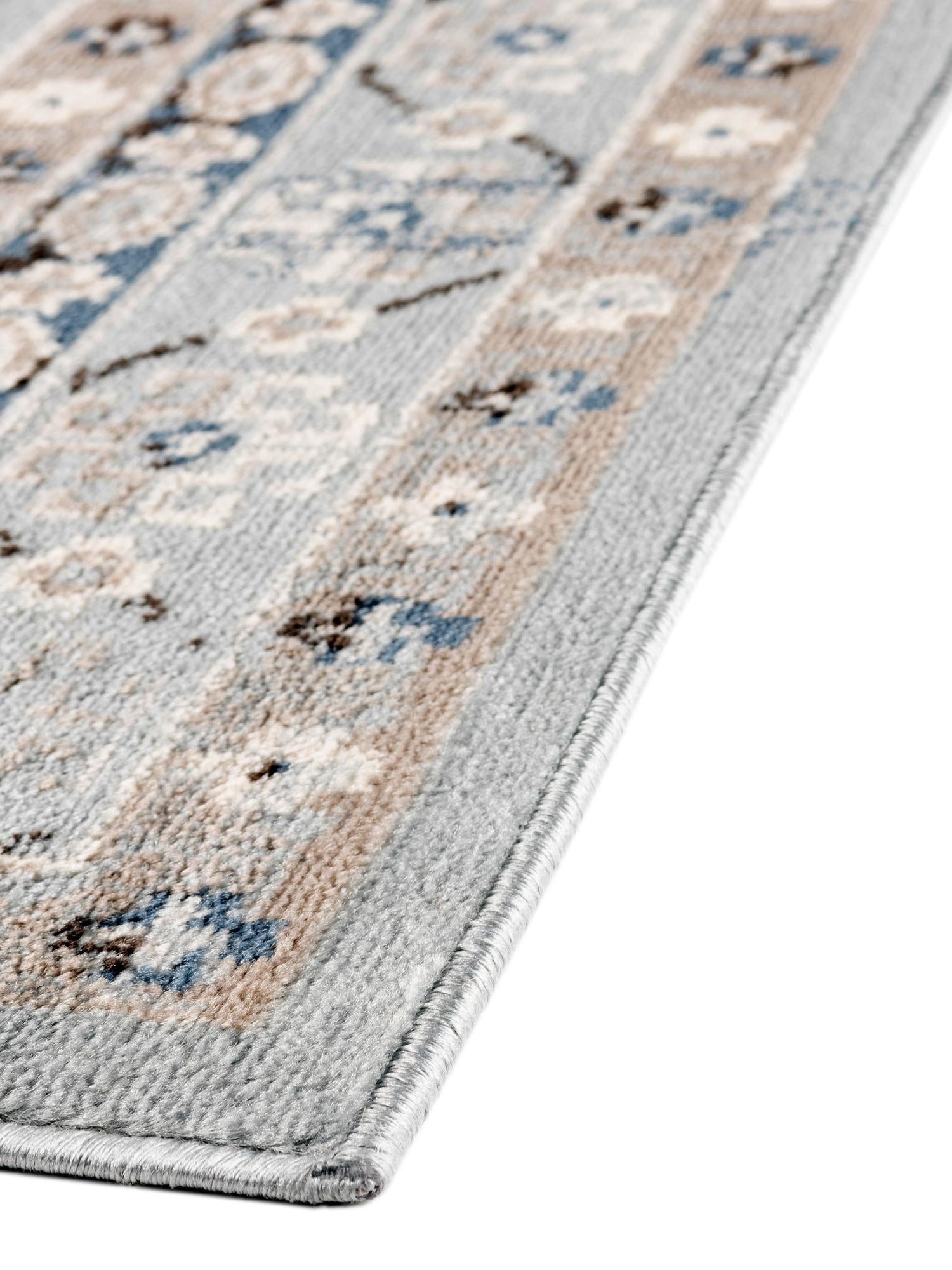 Aqua Blue 4' 1 x 4' 1 Charlotte Square Area Rug 100% Polypropylene With Jute Backing Traditional Classical Durable Carpet for Living Dining Office Rooms for Sale at Rug Engine