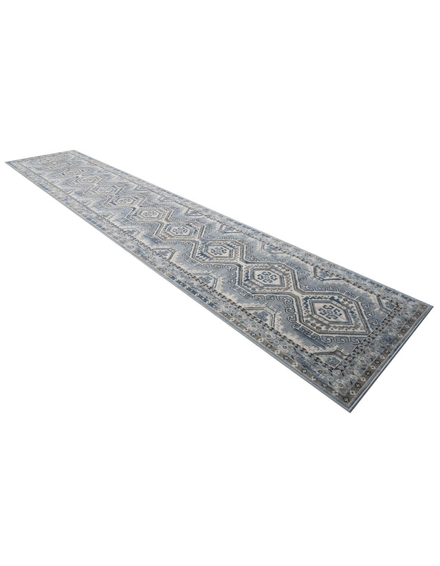 Aqua Blue 3' 1 x 16' 5 Charlotte Runner Area Rug 100% Polypropylene With Jute Backing Traditional Classical Durable Carpet for Living Dining Office Rooms for Sale at Rug Engine