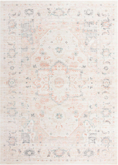 Ivory 10' x 14' Madeline Vintage Rectangle Area Rug 100% Polypropylene Distressed Traditional Carpet for Classic Interior Home Design for Sale at Rug Engine