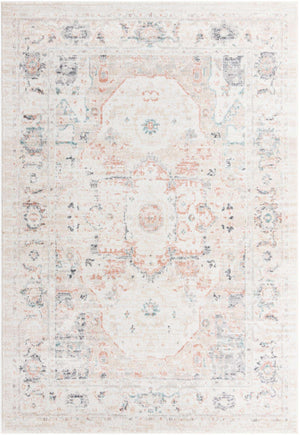 Ivory 6' x 9' Madeline Vintage Rectangle Area Rug 100% Polypropylene Distressed Traditional Carpet for Classic Interior Home Design for Sale at Rug Engine