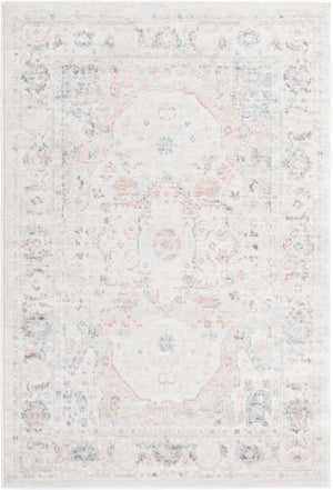 Ivory 4' x 6' Madeline Vintage Rectangle Area Rug 100% Polypropylene Distressed Traditional Carpet for Classic Interior Home Design for Sale at Rug Engine