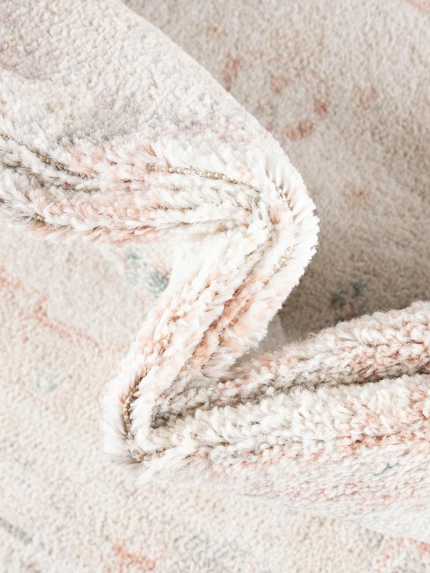 Ivory 3' 3 x 3' 3 Madeline Vintage Square Area Rug 100% Polypropylene Distressed Traditional Carpet for Classic Interior Home Design for Sale at Rug Engine