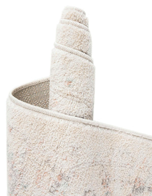 Ivory 3' 3 x 3' 3 Madeline Vintage Square Area Rug 100% Polypropylene Distressed Traditional Carpet for Classic Interior Home Design for Sale at Rug Engine