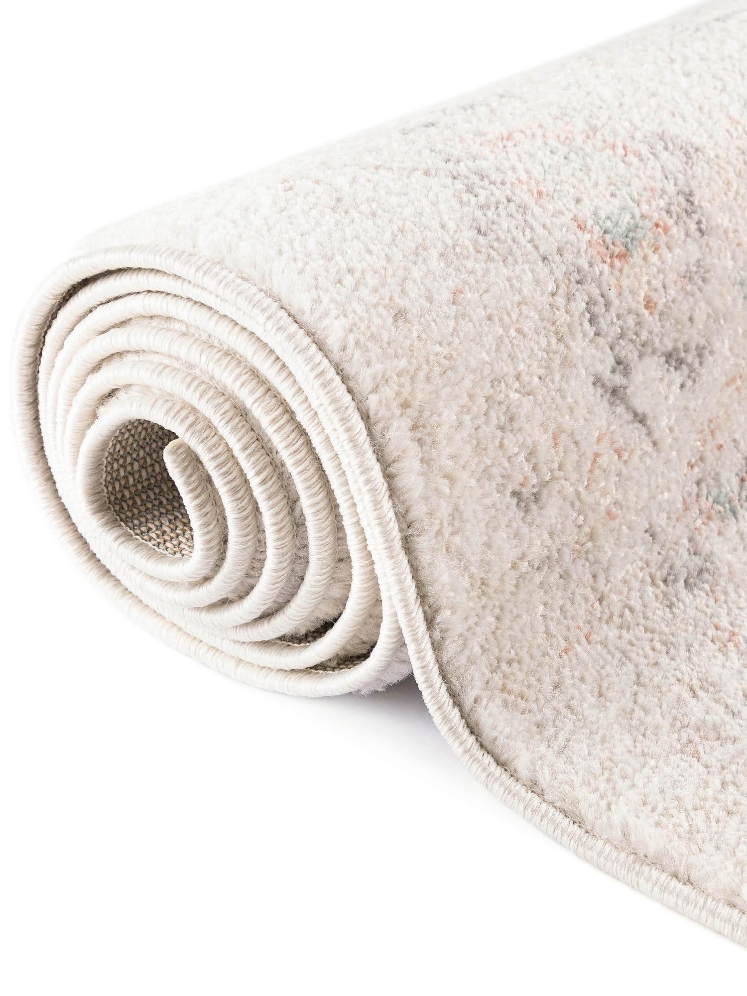 Ivory 5' 3 x 5' 3 Madeline Vintage Octagon Area Rug 100% Polypropylene Distressed Traditional Carpet for Classic Interior Home Design for Sale at Rug Engine