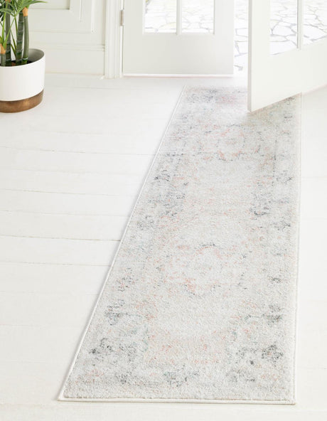 Ivory 2' 11 x 13' Madeline Vintage Runner Area Rug 100% Polypropylene Distressed Traditional Carpet for Classic Interior Home Design for Sale at Rug Engine