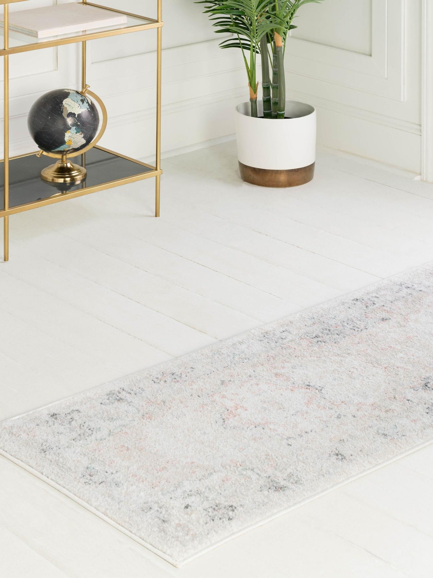 Ivory 2' 11 x 16' Madeline Vintage Runner Area Rug 100% Polypropylene Distressed Traditional Carpet for Classic Interior Home Design for Sale at Rug Engine