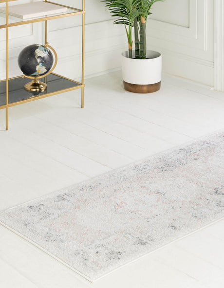 Ivory 2' 11 x 13' Madeline Vintage Runner Area Rug 100% Polypropylene Distressed Traditional Carpet for Classic Interior Home Design for Sale at Rug Engine