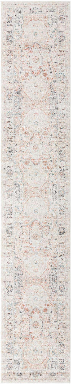 Ivory 2' 11 x 16' Madeline Vintage Runner Area Rug 100% Polypropylene Distressed Traditional Carpet for Classic Interior Home Design for Sale at Rug Engine
