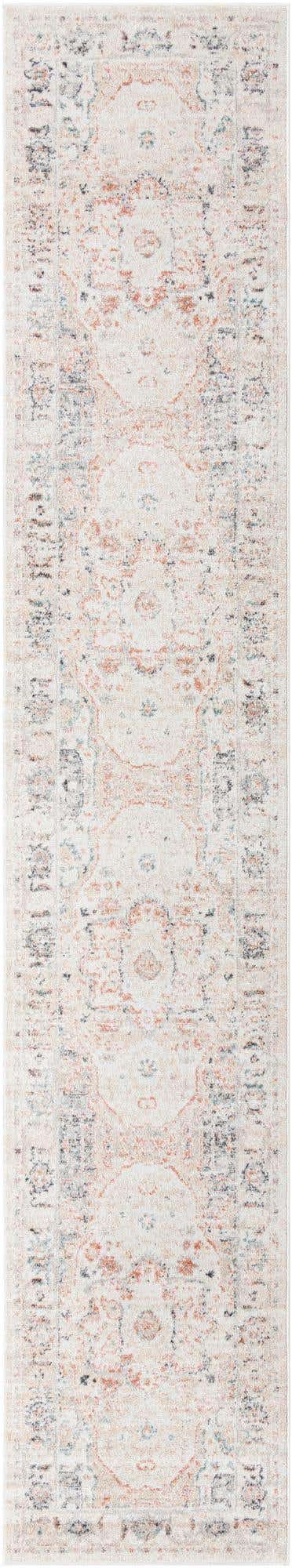 Ivory 2' 11 x 16' Madeline Vintage Runner Area Rug 100% Polypropylene Distressed Traditional Carpet for Classic Interior Home Design for Sale at Rug Engine