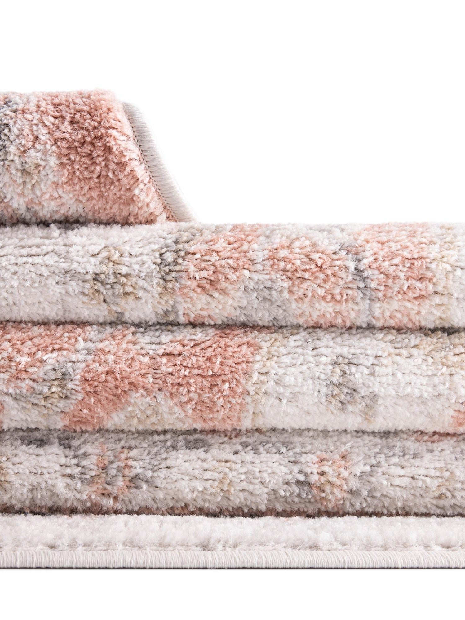 Rose Pink 7' 10 x 7' 10 Madeline Vintage Square Area Rug 100% Polypropylene Distressed Traditional Carpet for Classic Interior Home Design for Sale at Rug Engine