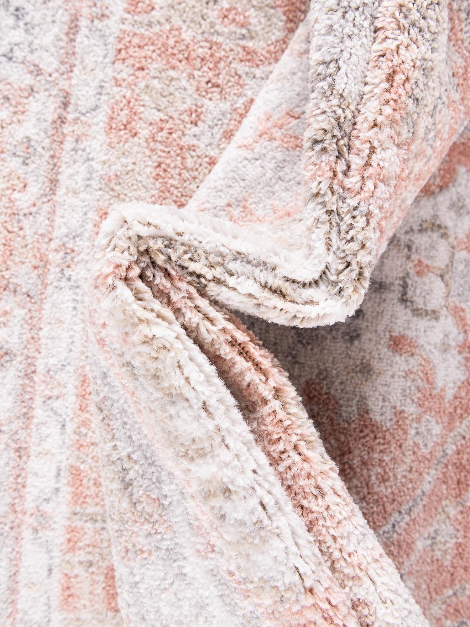 Rose Pink 4' x 6' Madeline Vintage Oval Area Rug 100% Polypropylene Distressed Traditional Carpet for Classic Interior Home Design for Sale at Rug Engine