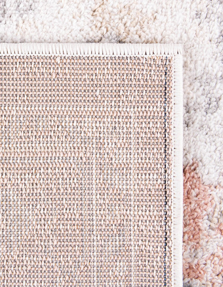 Rose Pink 7' 10 x 7' 10 Madeline Vintage Octagon Area Rug 100% Polypropylene Distressed Traditional Carpet for Classic Interior Home Design for Sale at Rug Engine