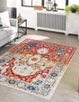 Rust Red 3' 3 x 5' 3 Madeline Vintage Rectangle Area Rug 100% Polypropylene Distressed Traditional Carpet for Classic Interior Home Design for Sale at Rug Engine