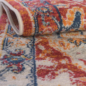Rust Red 2' x 3' Madeline Vintage Rectangle Area Rug 100% Polypropylene Distressed Traditional Carpet for Classic Interior Home Design for Sale at Rug Engine