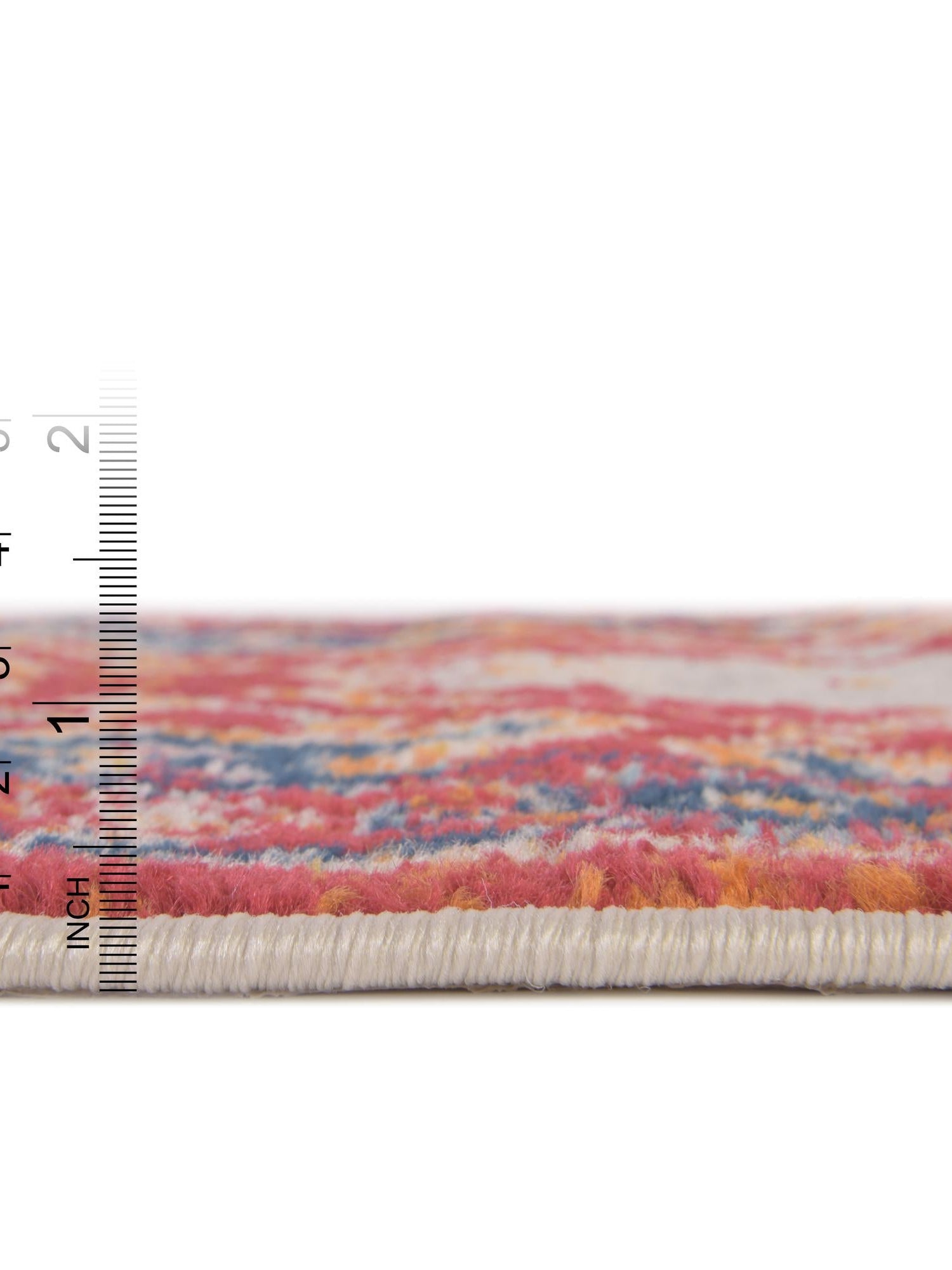 Rust Red 7' 10 x 7' 10 Madeline Vintage Octagon Area Rug 100% Polypropylene Distressed Traditional Carpet for Classic Interior Home Design for Sale at Rug Engine