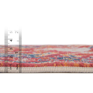 Rust Red 2' x 8' Madeline Vintage Runner Area Rug 100% Polypropylene Distressed Traditional Carpet for Classic Interior Home Design for Sale at Rug Engine