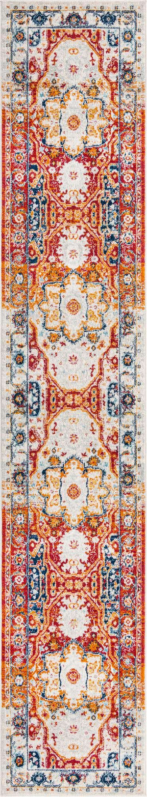 Rust Red 2' 11 x 16' Madeline Vintage Runner Area Rug 100% Polypropylene Distressed Traditional Carpet for Classic Interior Home Design for Sale at Rug Engine