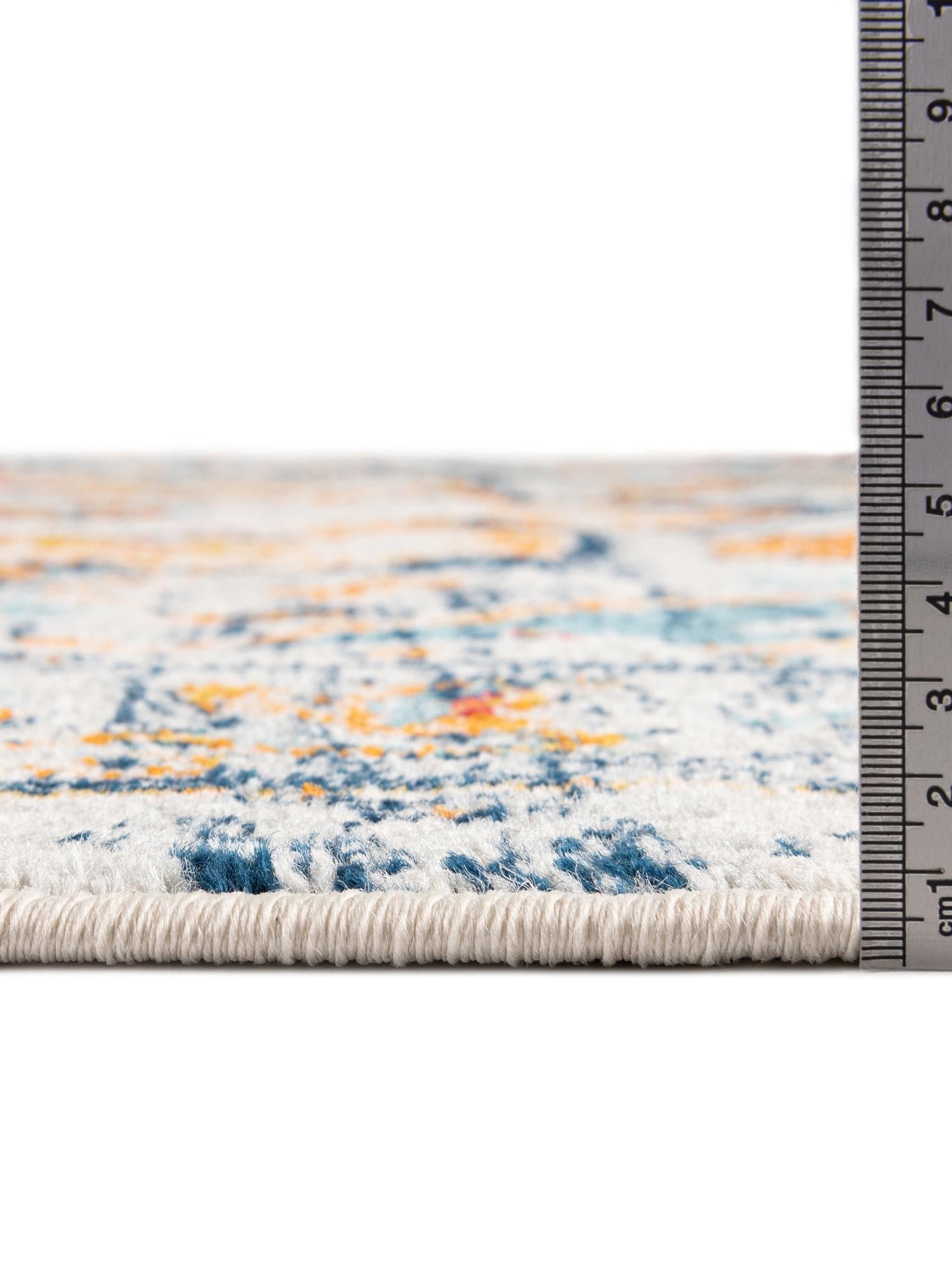 Teal 6' x 9' Madeline Vintage Rectangle Area Rug 100% Polypropylene Distressed Traditional Carpet for Classic Interior Home Design for Sale at Rug Engine