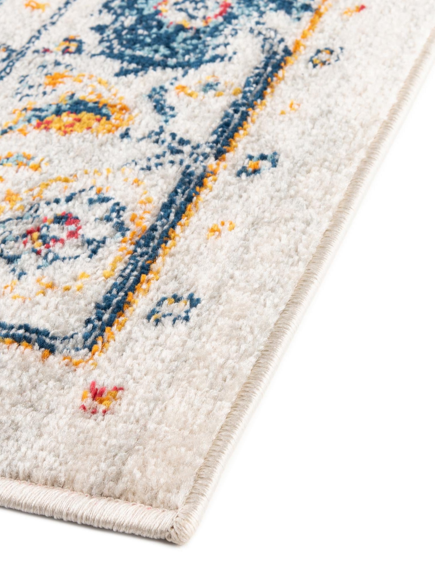 Teal 6' x 9' Madeline Vintage Rectangle Area Rug 100% Polypropylene Distressed Traditional Carpet for Classic Interior Home Design for Sale at Rug Engine