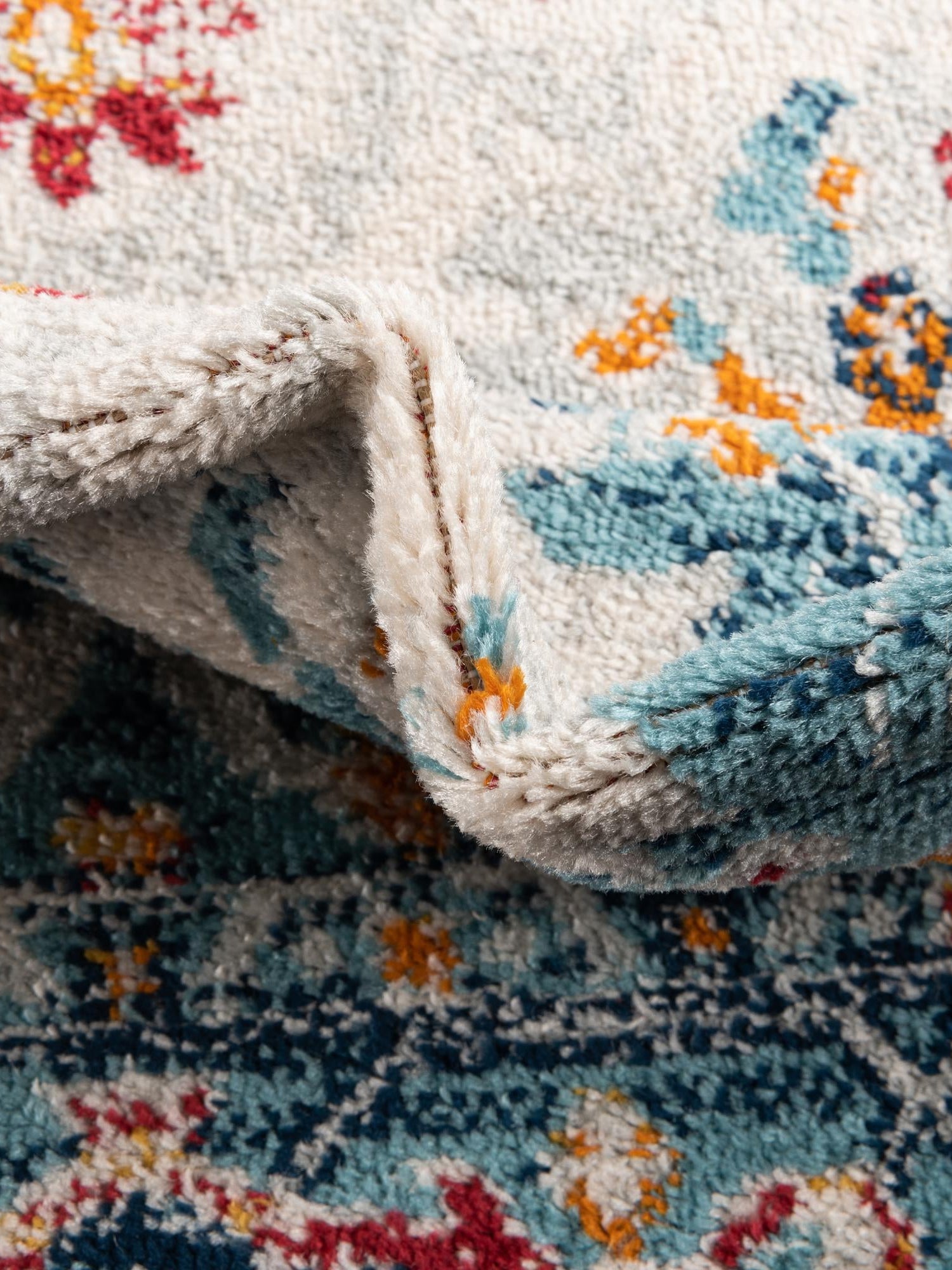 Teal 5' 3 x 8' Madeline Vintage Rectangle Area Rug 100% Polypropylene Distressed Traditional Carpet for Classic Interior Home Design for Sale at Rug Engine