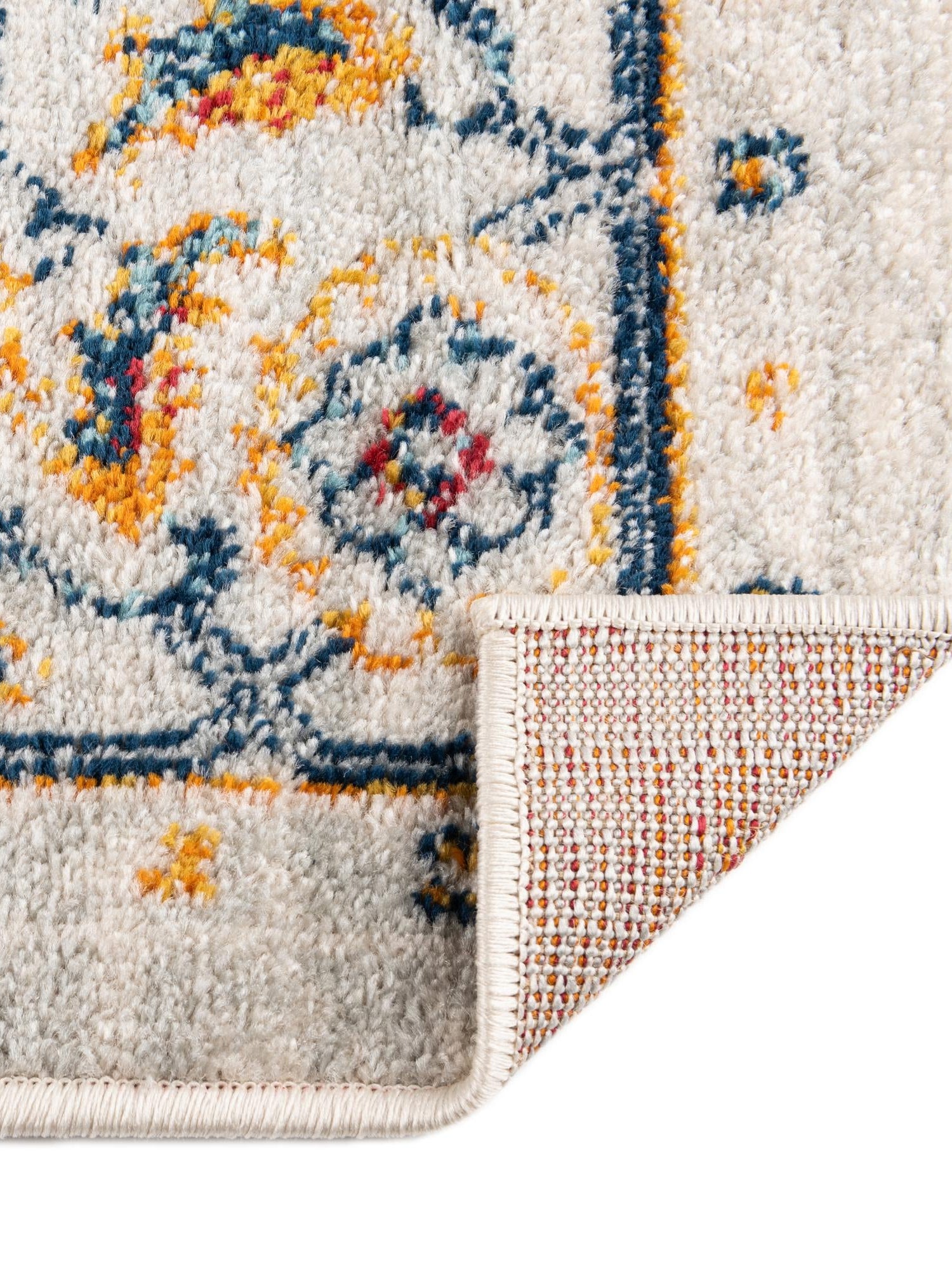 Teal 7' 10 x 7' 10 Madeline Vintage Square Area Rug 100% Polypropylene Distressed Traditional Carpet for Classic Interior Home Design for Sale at Rug Engine