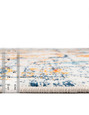 Teal 7' 10 x 10' Madeline Vintage Oval Area Rug 100% Polypropylene Distressed Traditional Carpet for Classic Interior Home Design for Sale at Rug Engine