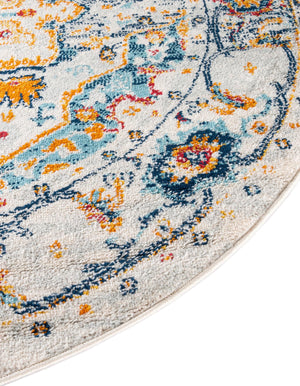 Teal 5' 3 x 8' Madeline Vintage Oval Area Rug 100% Polypropylene Distressed Traditional Carpet for Classic Interior Home Design for Sale at Rug Engine