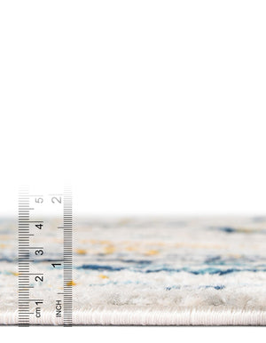 Gray 7' 10 x 7' 10 Madeline Vintage Round Area Rug 100% Polypropylene Distressed Traditional Carpet for Classic Interior Home Design for Sale at Rug Engine